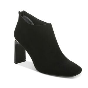 Alfani Women's Brittnee Square-Toe Booties Size 11 Black Gold with Block Heel